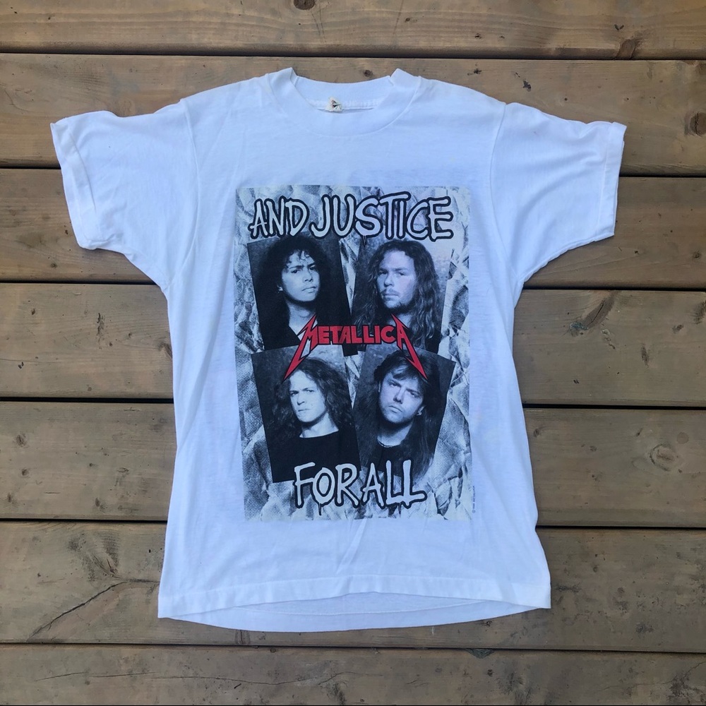 Vintage 1988 Metallica And Justice For All shirt
